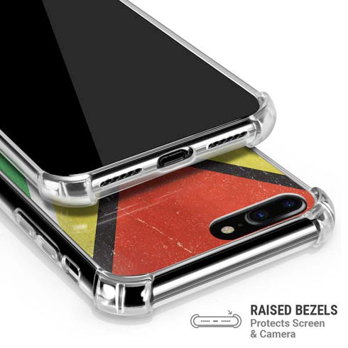 Guyana Flag Distressed iPhone 7/8 Plus Clear Case